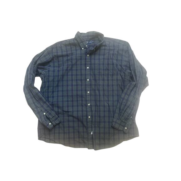 Ralph Lauren Men's XXL Purple & Green Cotton‎ Button Down Shirt - Picture 1 of 3